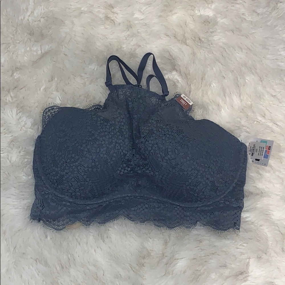 PINK Highneck Lace Bralette